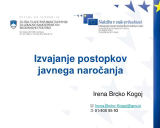 Izvajanje postopkov javnega naročanja