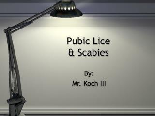 Pubic Lice &amp; Scabies