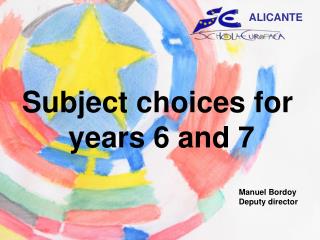 Subject choices for years 6 and 7