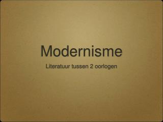 Modernisme