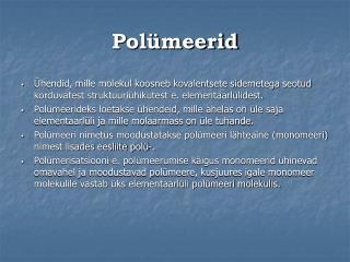 Polümeerid