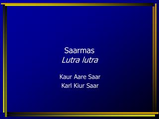 Saarmas Lutra lutra