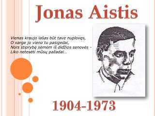 Jonas Aistis