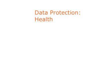 Data Protection: Health