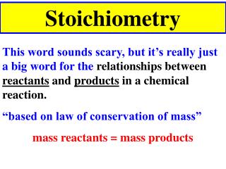 Stoichiometry