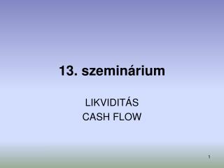 13. szeminárium