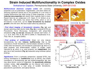 Strain Induced Multifunctionality in Complex Oxides