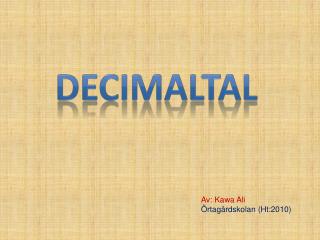 Decimaltal