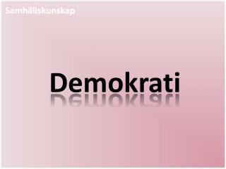 Demokrati