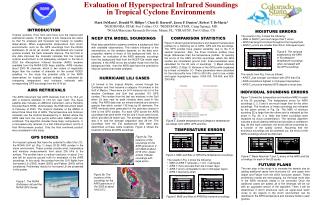 Evaluation of Hyperspectral Infrared Soundings in Tropical Cyclone Environments