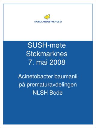 SUSH-møte Stokmarknes 7. mai 2008