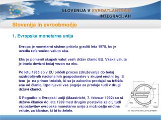 Slovenija in evroobmočje