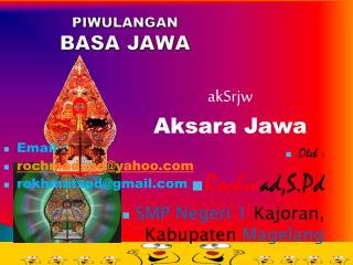 PIWULANGAN BASA JAWA