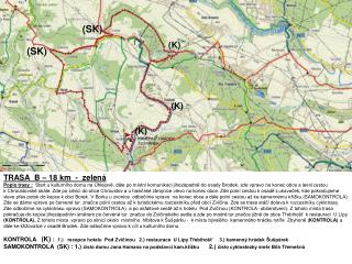 TRASA B – 18 km - zelená