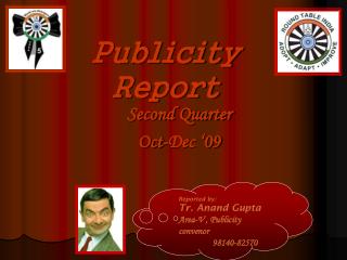Publicity Report