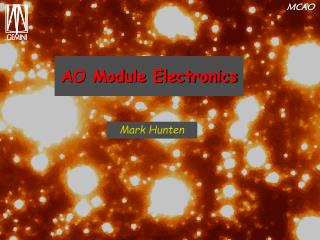 AO Module Electronics