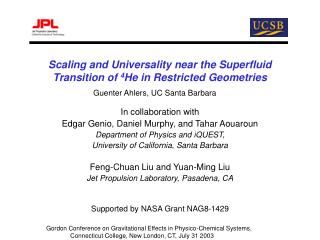 Scaling and Universality near the Superfluid Transition of 4 He in Restricted Geometries