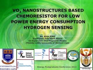 VO 2 NANOSTRUCTURES BASED CHEMORESISTOR FOR LOW POWER ENERGY CONSUMPTION HYDROGEN SENSING