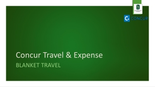 Concur Travel & Expense