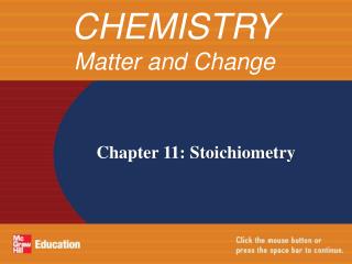 Chapter 11: Stoichiometry