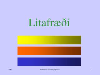 Litafræði