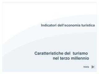 Indicatori dell’economia turistica