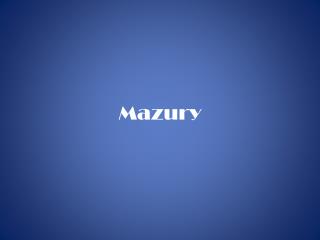 Mazury