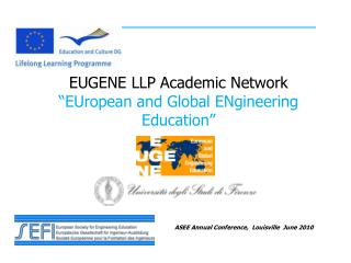 EUGENE LLP Academic Network “EUropean and Global ENgineering Education”