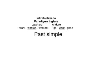 Past simple