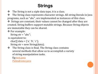 Strings