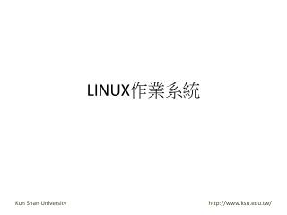 LINUX 作業系統