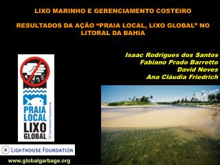 LIXO MARINHO E GERENCIAMENTO COSTEIRO