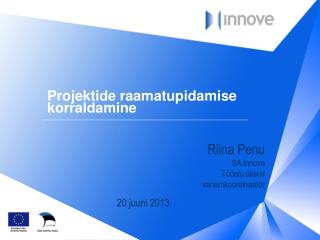 Projektide raamatupidamise korraldamine