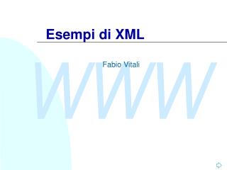 Esempi di XML