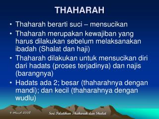 THAHARAH