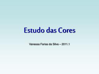 Estudo das Cores