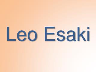 Leo Esaki