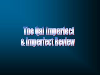 The Qal Imperfect