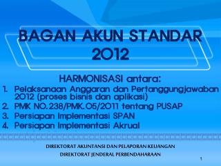 BAGAN AKUN STANDAR 2012