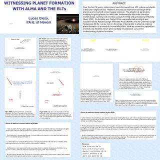 WITNESSING PLANET FORMATION WITH ALMA AND THE ELTs