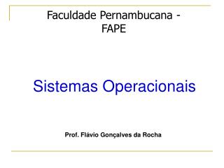 Faculdade Pernambucana - FAPE