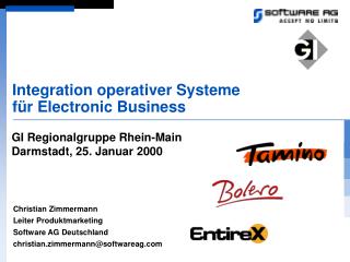 Integration operativer Systeme für Electronic Business