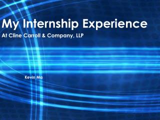 presentation about internship experience