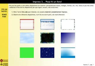 Impress 3... Posa-hi un fons!