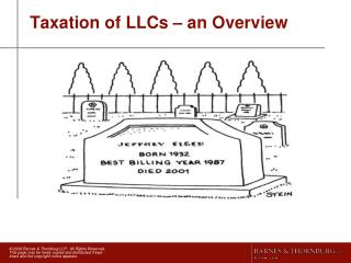 Taxation of LLCs – an Overview