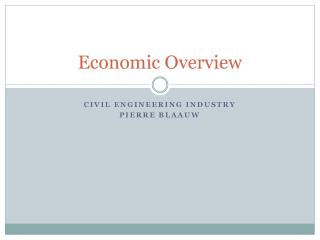 Economic Overview