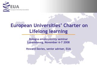 European Universities’ Charter on Lifelong learning