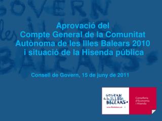 Consell de Govern, 15 de juny de 2011