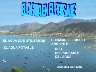 EL AGUA EN EL PAISAJE