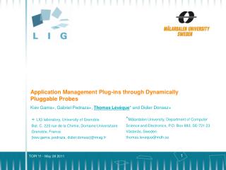 Application Management Plug-ins through Dynamically Pluggable Probes